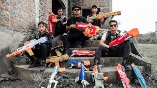 LTT Game Nerf War  Warriors SEAL X Nerf Guns Fight Dangerous Crime Hunting Mr Zero Scazy