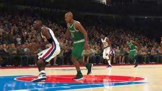 Michael Jordan Cradle And The Side Tamahawk Dunk NBA 2K23