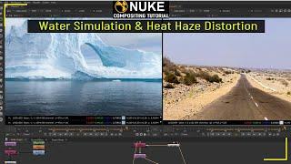 Water Simulation Using Idistort Node in Nuke  Nuke Heat Distortion Tutorial  Nuke Idistort Node