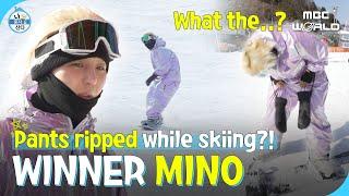 C.C. MINO shows off his impressive skiing skills ‍️️️️#WINNER #MINO