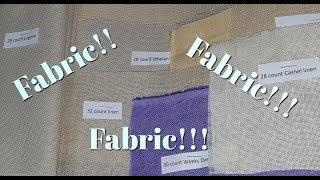 Flosstube #98 Comparing aida & evenweave & linen