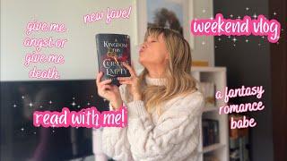 Weekend reading VLOG  my new favorite fantasy romance series obsession ‍️