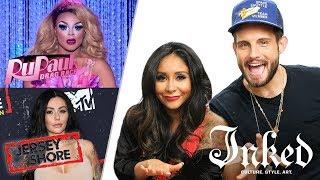 Snooki and Nico Tortorella Critique Jersey Shore and Drag Queen Tattoo  INKED