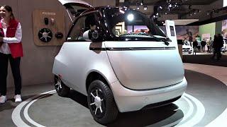 New 2024 Microlino 2.0 City Mini Car - BMW Isetta Look - Interior Exterior Details