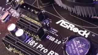 Resetting the CMOS battery and jumpers on the motherboard. Ethereum Mining Rig