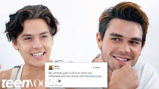 Riverdales Cole Sprouse & KJ Apa Compete in a Compliment Battle  Teen Vogue