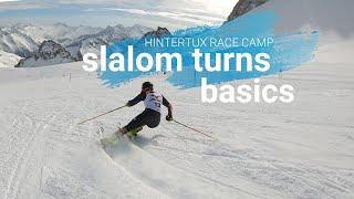 Ski Slalom carved turn basics follow me  @leona_popovic