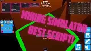 Mining Simulator BEST SCRIPT  FAST MINE  INSTANT MINE  AUTO SELL