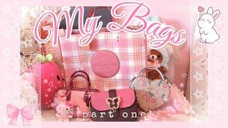 my coach bag collection  ⋆𐙚₊˚⊹ cute pink & aesthetic ˚ ༘ ⋆｡˚ part one  ₊⁺