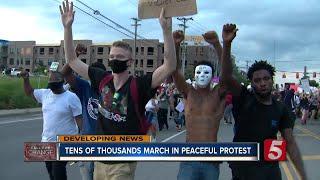 10000 protest in Nashville Black Lives Matter rally