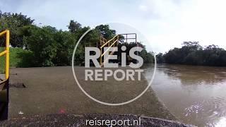 Rivier dock Sarapiquí Costa Rica  Kijk rond in 360°