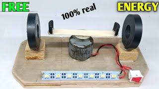 How to make free energy with magnet and dc motor  magnetic energy