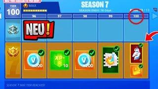 SEASON 7 BATTLE PASS  Skins & Leaks  Level 100 Skin  Fortnite Season 7