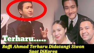 Reaksi Raffi Ahmad Terharu Didatangi Siwon di Korea.