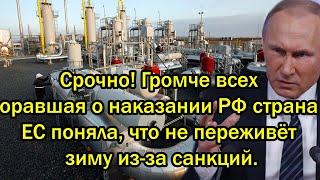 Жесть Громче всех оравшая о наказании России страна ЕС поняла что не переживёт зиму из-за санкций.