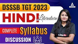 DSSSB TGT Syllabus 2023  DSSSB TGT Hindi Syllabus 2023