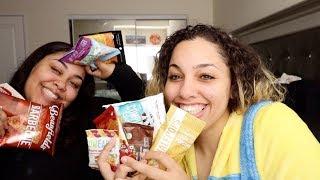 Americans Try Extreme Snacks From Around The World HILARIOUS   Perkyy and Honeeybee