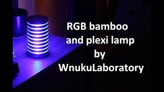 Plexiwooden RGB led lamp making on CNC router. Lampa ledowa RGB. Definitely not homemade lamp 