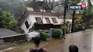Kerala Flood 2021  House Washed Away By Strong Kerala Flood  Viral Video  Kerala Rain CNN News18