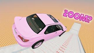 Which car can reach the 200m on the Ski Jump map? - BeamNG.drive I Ayieeeks Gaming