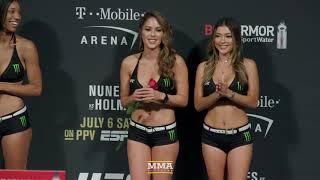 UFC 239 Brittney Palmer Gets Rose at Weigh-Ins - MMA Fighting