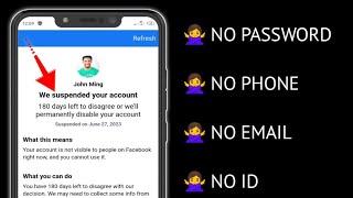 How to Recover Suspended Facebook Account  Disabled Facebook Account Recovery