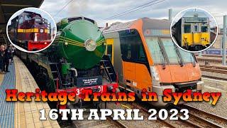 A Sunday Morning of Heritage Trains in Sydney 16th April 2023