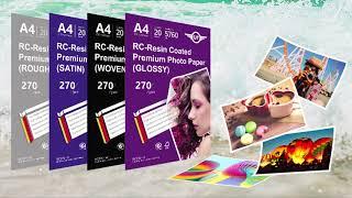 IJT RC Resin Coated Inkjet Photo Paper Surface Glossy Satin Rough Woven Kertas Gambar Berkualiti