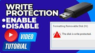 3 Ways Remove Write Protection From USB Pendrive  The disk is write protected Fix