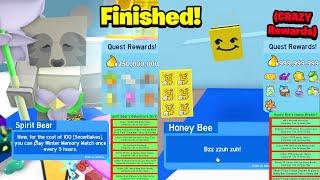 Finished Honey Bee & Spirit Bears Beesmas Quests OP Rewards Easiest Quest Of My Life Bee Swarm