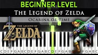 5 Songs with ONE HAND from The Legend of Zelda Ocarina of Time  BEGINNER PIANO TUTORIAL