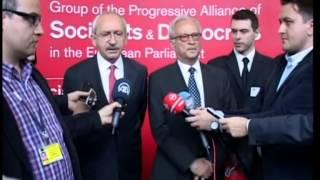 Kemal Kılıçdaroğlu Brükselde basın toplantısı düzenledi.