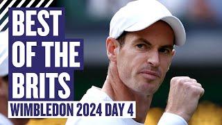 Andy & Jamie Murray  Cam & Harriet win the Battle of the Brits  Highlights - Brits Day 4 Wimbledon
