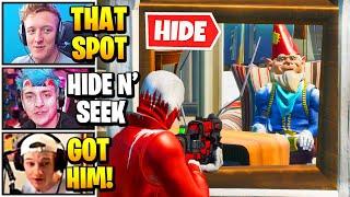 Streamers Host *200 IQ* 100 PLAYER Hide And Seek  Fortnite Daily Funny Moments Ep.560