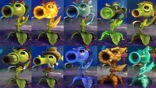 PVZ Garden Warfare 2 ALL PEASHOOTERS Gameplay NEW PEASHOOTERS TURF TAKEOVER