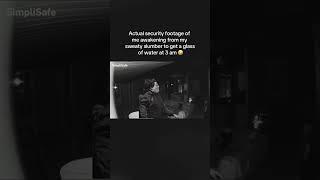 Actual Security Camera Footage of me at 3 AM  #securitycamera #securitycamerasystem #homesecurity