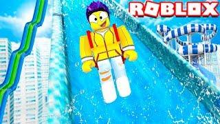 ВОДНАЯ ГОРКА НА 999999999 МЕТРОВ В РОБЛОКС Roblox