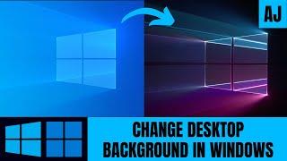 Change Desktop Background In Windows Windows 10 Windows 11