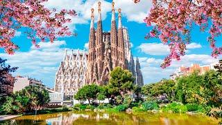 4K HDR BARCELONA 2023 Lost in the Streets of Barcelona on Foot Spain Walking Tour Sagrada familia