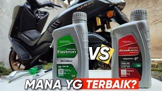 Perbandingan Oli Enduro Matic V VS Fastron Techno di Motor Nmax Mana Yg Terbaik