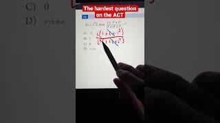 The Hardest Question on the ACT  Imaginary Numbers Math Problem #shorts #math #algebra