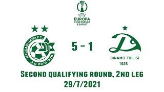 M. Haifa vs D.Tbilisi  5-1  UEFA Europa Conference League 202122 Second qualifying round 2nd leg