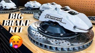 Subaru STI Rotora Big Brake Kit Unveiling  ABSOLUTELY MASSIVE