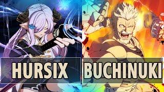 GBVSR Hursix Narmaya Vs Buchinuki Soriz  High Level Gameplay.