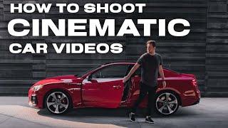 How to SHOOT CINEMATIC CAR VIDEOS  POV B-Roll and settings
