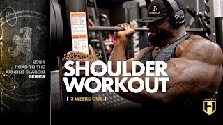 Samson Dauda Shoulder Workout  3 Weeks Out  2024 Arnold Classic Series  HOSSTILE