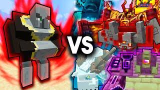 NEW Mutant Evoker VS ALL Minecraft Bosses  Minecraft Mob Arena