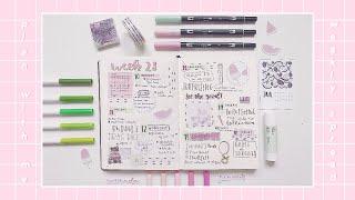 plan with me  weekly spread #1 bullet journal