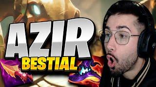 AZIR Diente de Nashor es lo MEJOR?  Gameplay AZIR MID s14