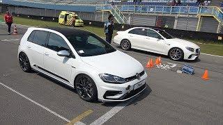 480HP Volkswagen Golf 7.5 R Stage 3 vs 810HP RENNtech Mercedes-AMG E63 S